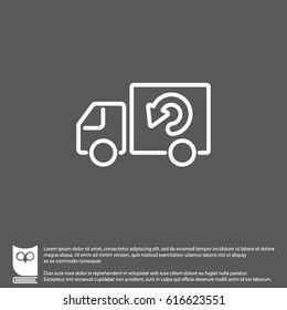 Web line icon. Delivery