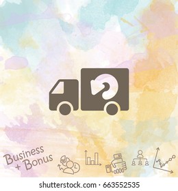 Web line icon. Delivery