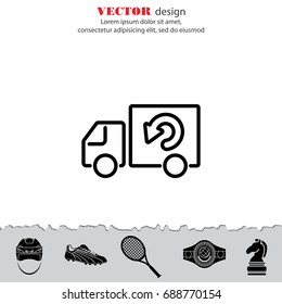 Web line icon. Delivery