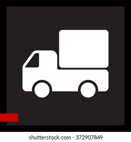 Web line icon. Delivery, truck