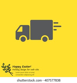 Web line icon. Delivery, truck