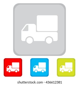 Web line icon. Delivery, truck