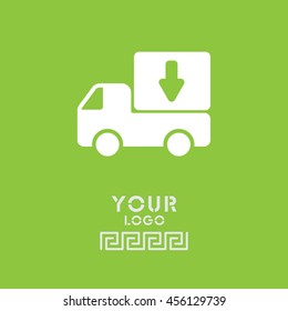 Web line icon. Delivery, truck