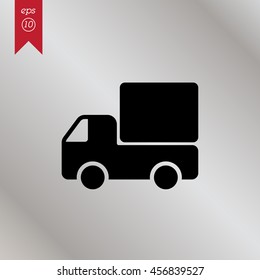 Web line icon. Delivery, truck