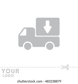 Web line icon. Delivery, truck