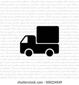 Web line icon. Delivery, truck