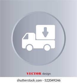 Web line icon. Delivery, truck