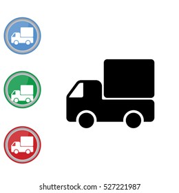 Web line icon. Delivery, truck