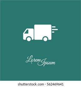 Web line icon. Delivery, truck