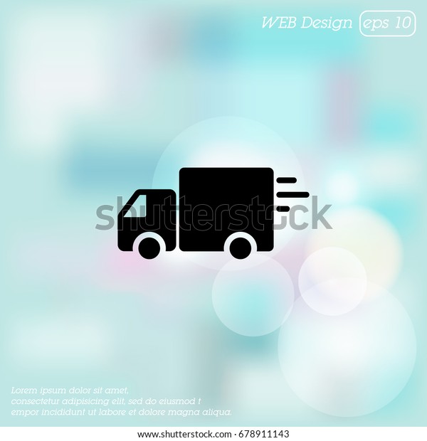 Web line icon. Delivery,
truck