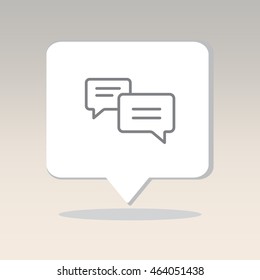 Web line icon. Dialog