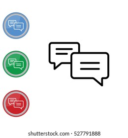 Web line icon. Dialog