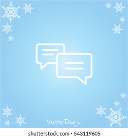 Web line icon. Dialog