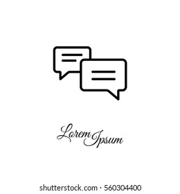 Web line icon. Dialog