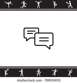 Web line icon. Dialog