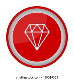 Web line icon. Diamond