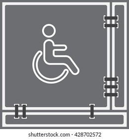 Web line icon. Disabled