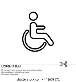 Web line icon. Disabled