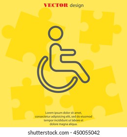 Web line icon. Disabled