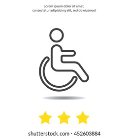 Web line icon. Disabled