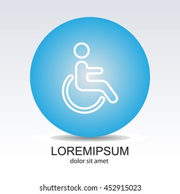 Web line icon. Disabled