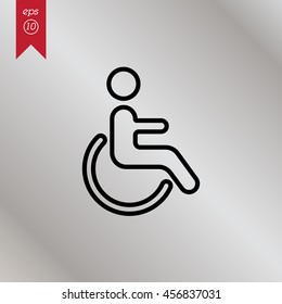 Web line icon. Disabled