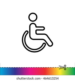 Web line icon. Disabled