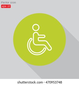 Web line icon. Disabled