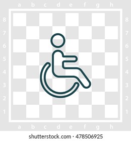 Web line icon. Disabled