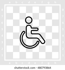 Web line icon. Disabled