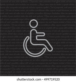 Web line icon. Disabled