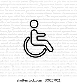 Web line icon. Disabled