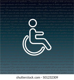Web line icon. Disabled