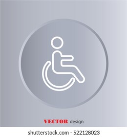 Web line icon. Disabled
