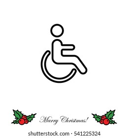 Web line icon. Disabled