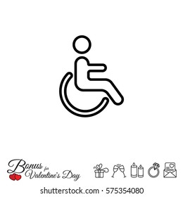 Web line icon. Disabled