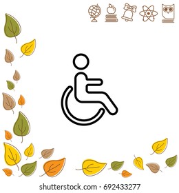 Web line icon. Disabled