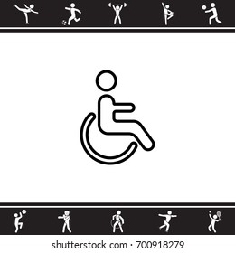 Web line icon. Disabled