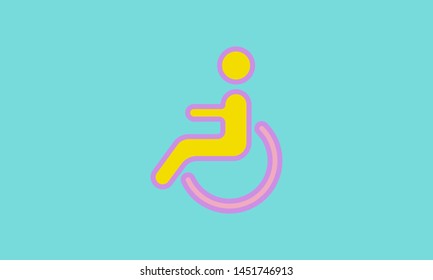 Web line icon. Disabled color