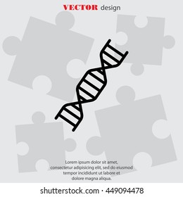 Web line icon. DNA molecule