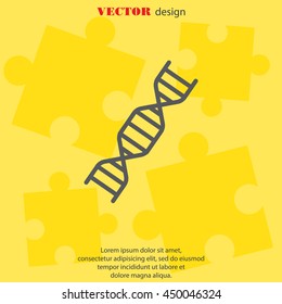 Web line icon. DNA molecule