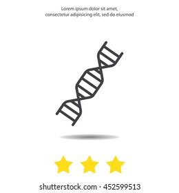 Web line icon. DNA molecule