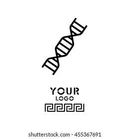 Web line icon. DNA molecule