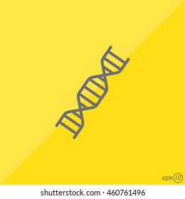 Web line icon. DNA molecule