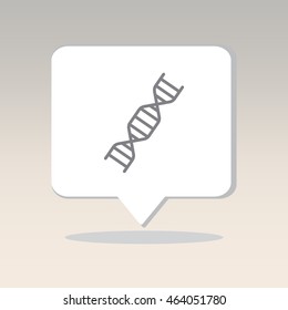 Web line icon. DNA molecule