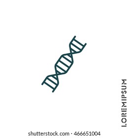 Web line icon. DNA molecule
