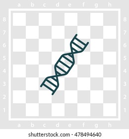 Web line icon. DNA molecule