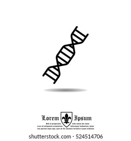 Web line icon. DNA molecule