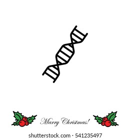 Web line icon. DNA molecule