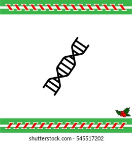 Web line icon. DNA molecule